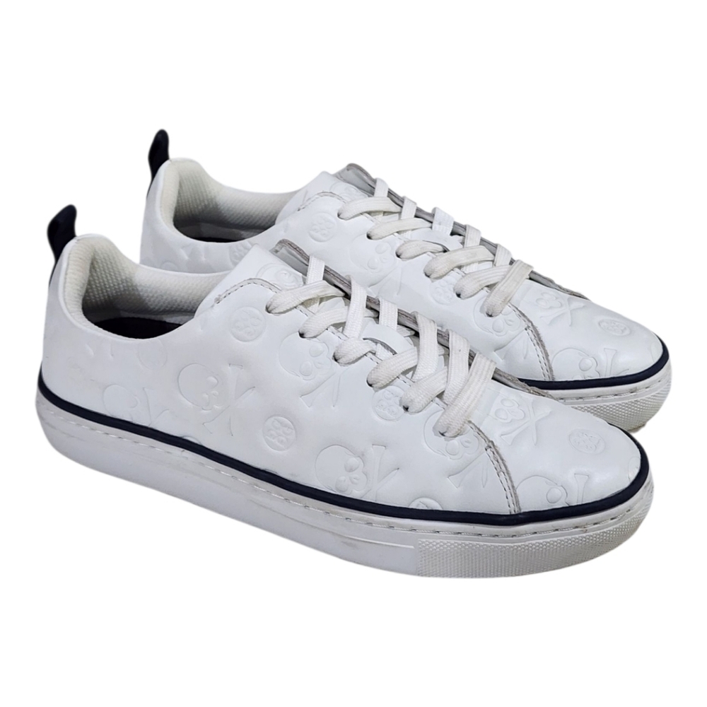 G/FORE White Sneakers with Red Sole - Picture 3 of 16